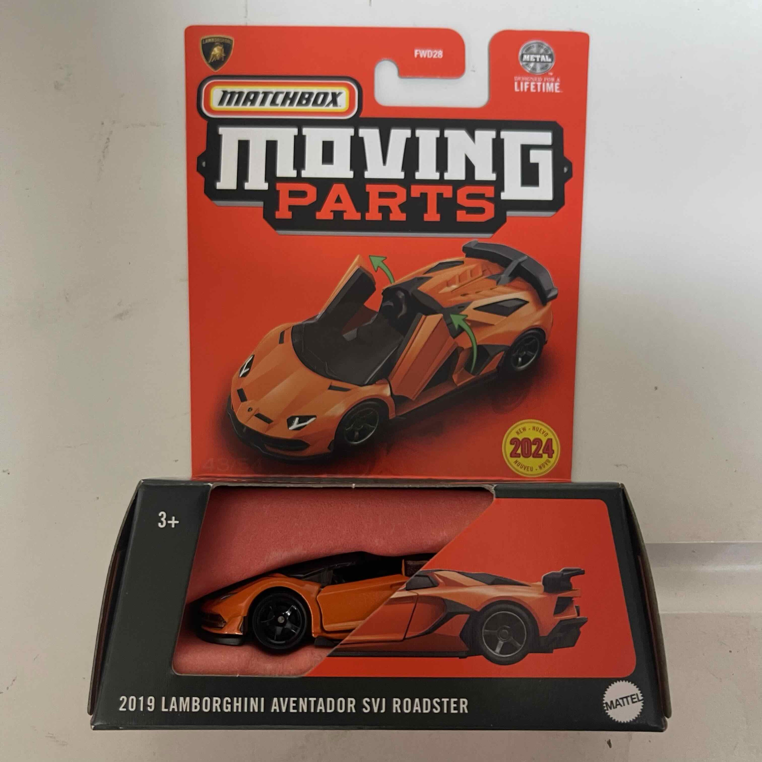 Matchbox Moving Parts 2024 2019 Lamborghini Aventador SVJ Roadster BTL Miniatures