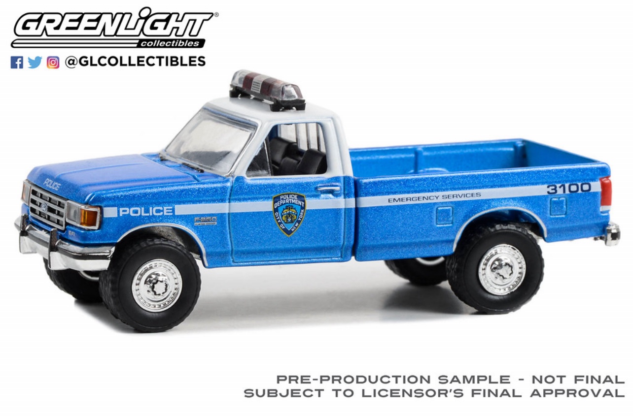 Greenlight 1/64 – 1991 Ford F-250 – New York City Police Department ...