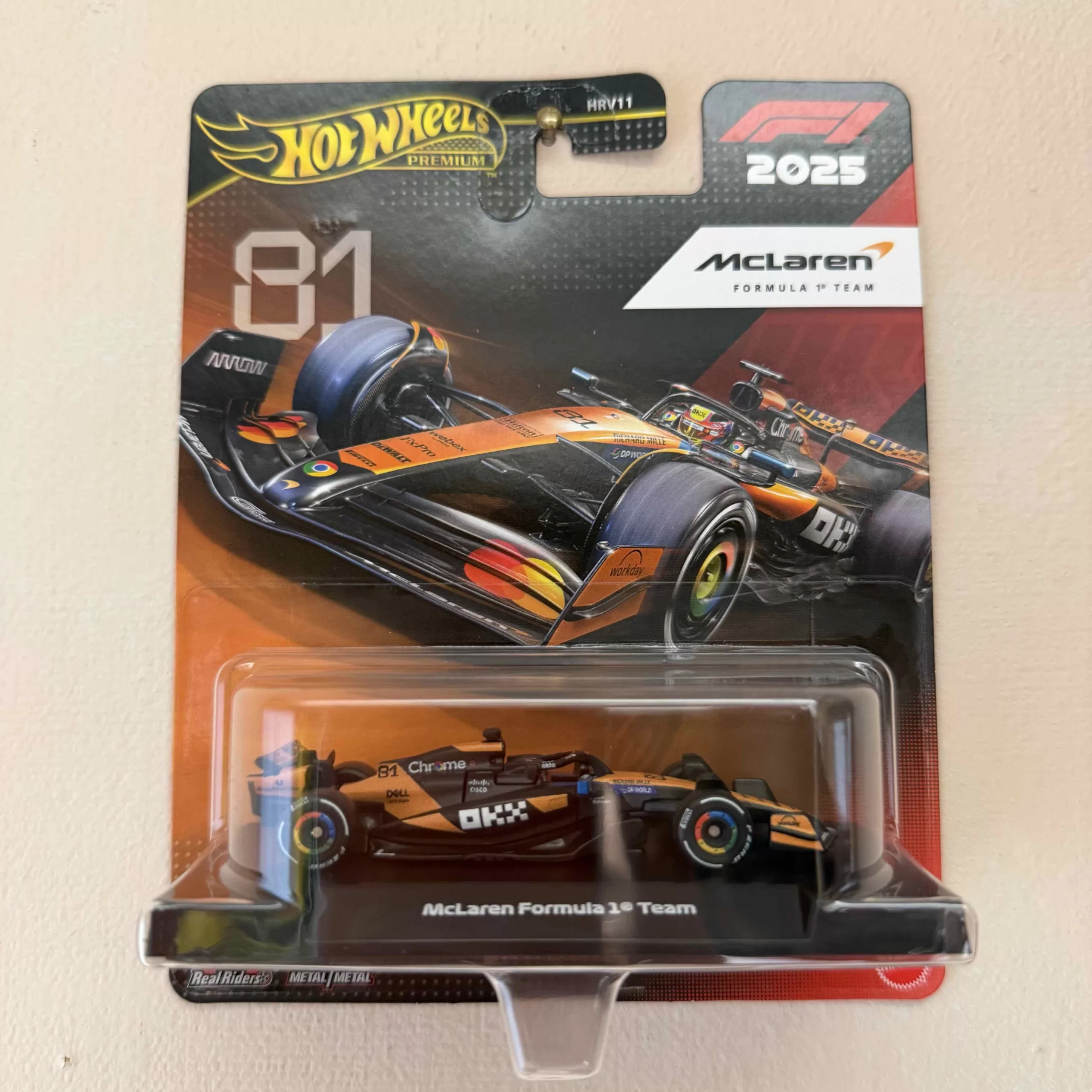 Hot Wheels Premium – F1 2025 – McLaren Formula 1 Team (#81